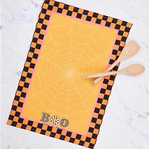 Mackenzie Childs BOO Kitchen Towel 👻🖤🎃 - Picture 2 of 7